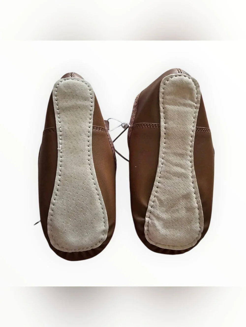 Tan Kids Ballet Shoes